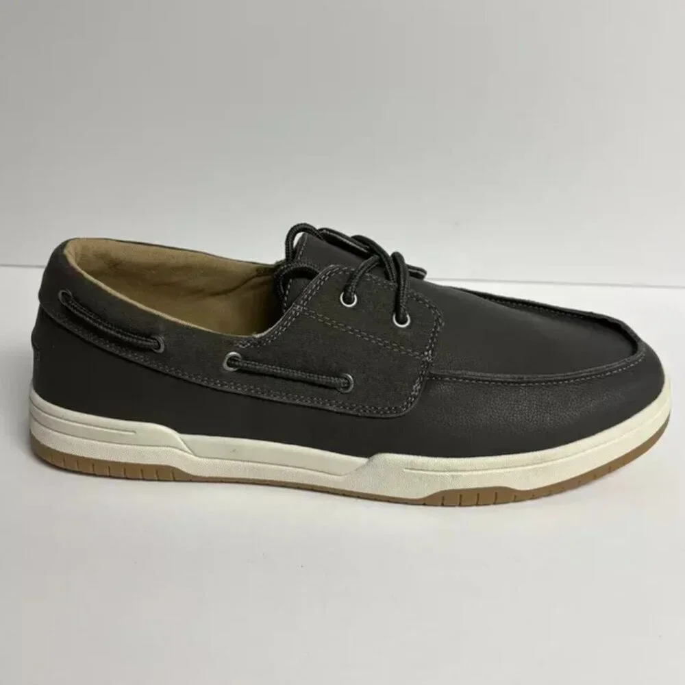 Hush Puppies Men’s Colton Boat Shoes Gray, Size 13 M